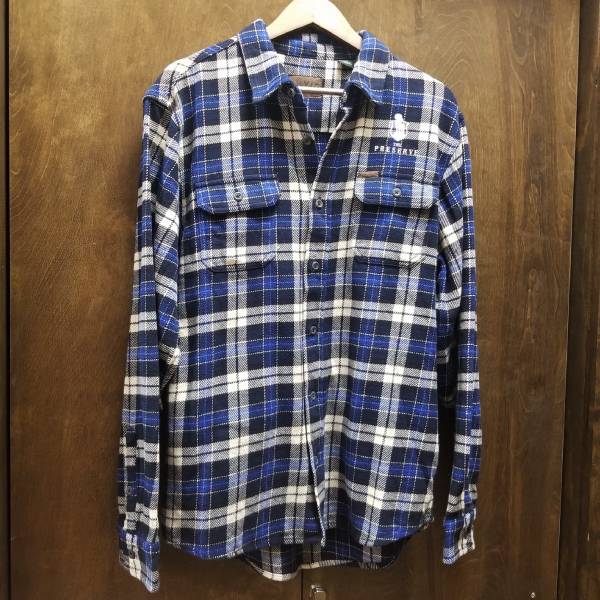 Preserve Orvis Big Bear Heavyweight Double Brushed Flannel Shirt – Blue Clothing