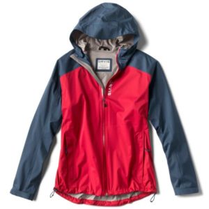 Orvis Men’s Ultralight Storm Jacket – Atlantic/Flag Red Clothing