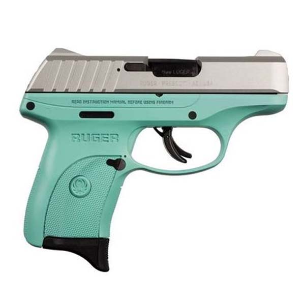 Ruger EC9S Turquoise Semi-Auto 9mm 3.12″ Handgun Firearms