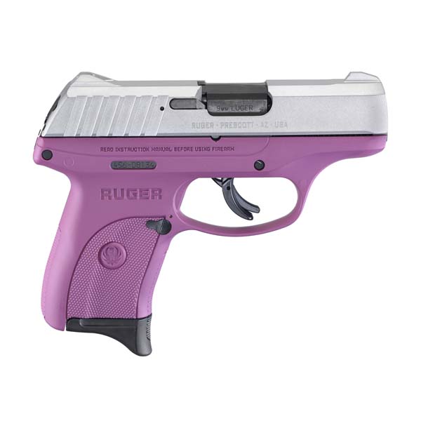 Ruger EC9S Purple Semi-Auto 9mm 3.12″ Handgun Firearms