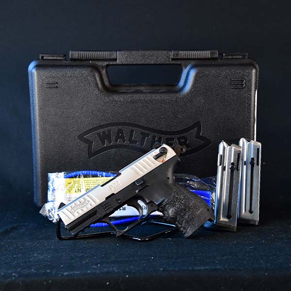 Pre-Owned – Walther P22 2-Tone SA/DA .22 LR 3.42″ Handgun Firearms
