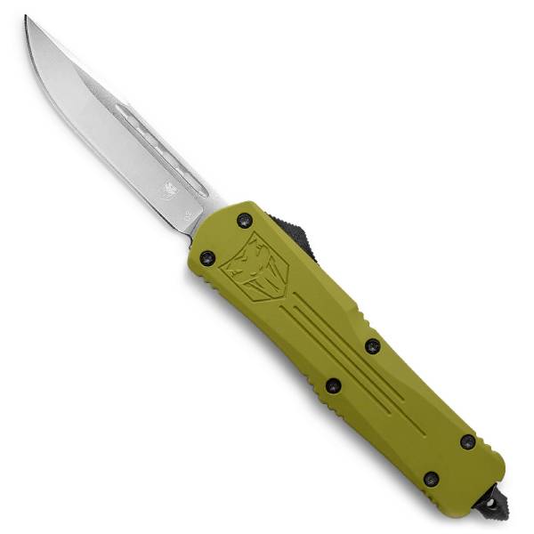 CobraTec Knives Large FS-3 OD Green Knife, Drop Not Serrated Knives