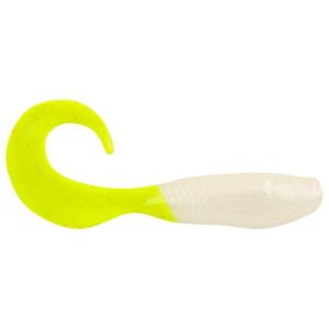 Berkley Gulp! Minnow Grub 4″ – Pearl White/Chartreuse Fishing