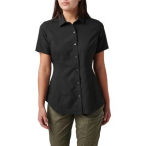 5.11 Janet Short Sleeve Shirt, Medium – Black Clothing