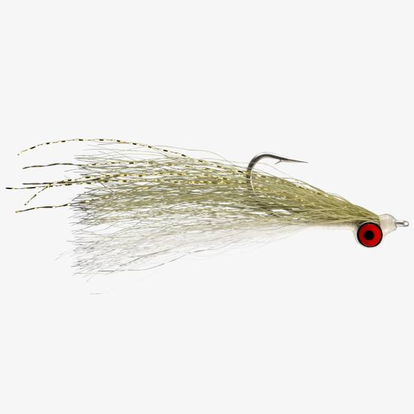 RIO Clouser Minnow Fly Fishing Lure, 2sz – Olive/White Fishing