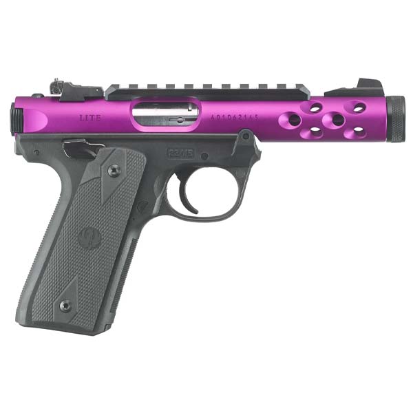 Ruger Mark IV 22/45 Lite Purple Magenta Semi-Auto 22LR 4.4” Handgun Firearms