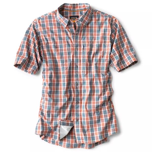 Orvis River Guide Short-Sleeved Shirt – Burnt Orange Clothing