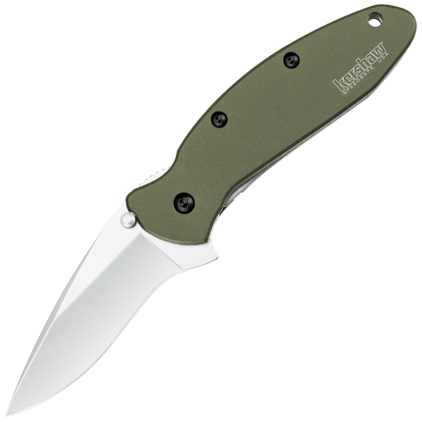 Kershaw Scallion Folding Pocket Knife – Olive Folding Knives