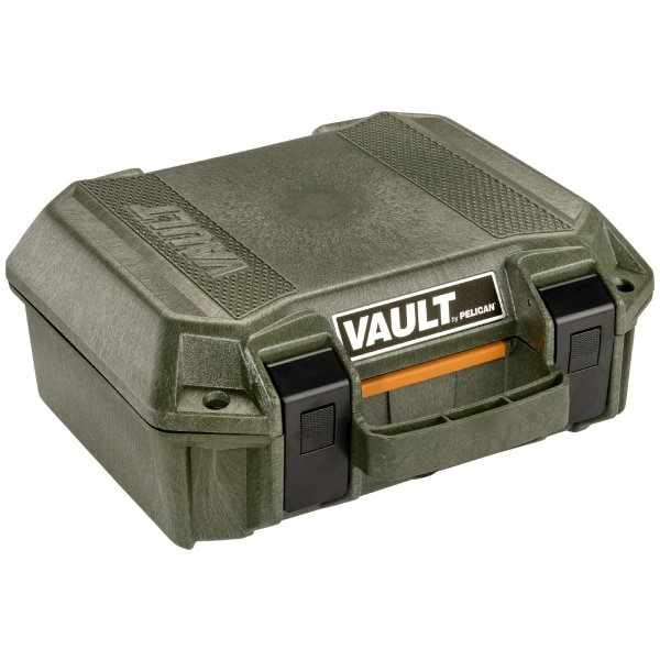 Pelican V100 Vault Small Pistol Case – OD Green Firearm Accessories