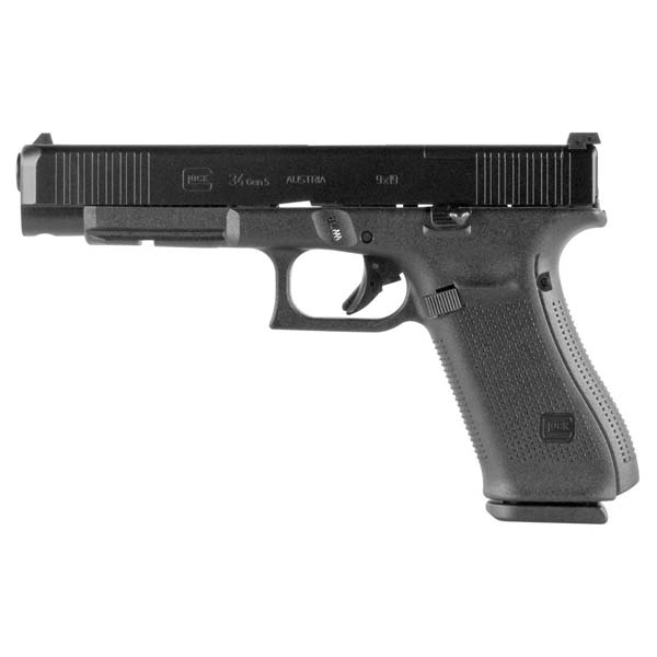 Glock G34 Gen5 MOS FS Semi-Auto 9mm 5.31″ Handgun 10 Rounds Firearms