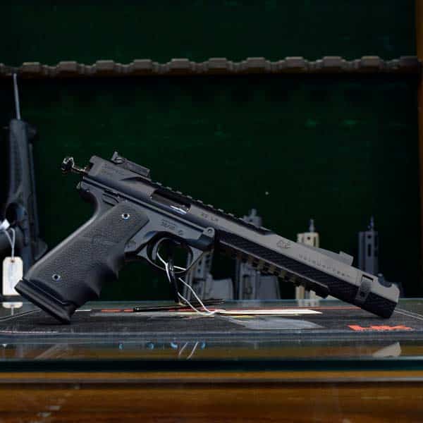 Volquartsen Black Mamba Singe .22 LR 6” Handgun Black Compensator Firearms