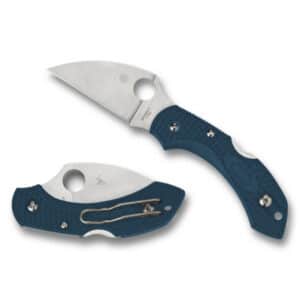 Spyderco Dragonfly 2 Lightweight Wharncliffe Folding Pocket Knife – Blue Folding Knives