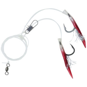 Hogy Lure Company Jig-Biki Tube Teaser (2-Dropper), 1/0 (30lbs) Fish Hooks