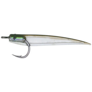 Hogy Lure Company 4″ (7.5g) Protail Fly Fishing Lure (Tuna Rigged) – Olive Fish Hooks