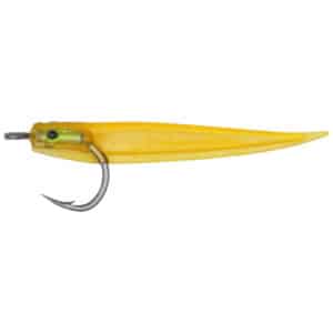 Hogy Lure Company 4″ (7.5g) Protail Fly Fishing Lure (Tuna Rigged) – Amber Fish Hooks