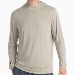 Free Fly Men’s Bamboo Lightweight Hoodie – Sandstone Clothing