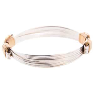 Safari Jewelry Lightweight Two-Tone 5-Strand Bracelet, X-Small Jewelry