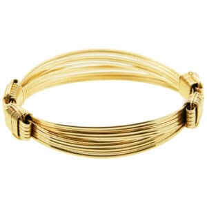 Safari Jewelry Lightweight 14kt Solid Gold 5-Strand Bracelet, X-Small Jewelry