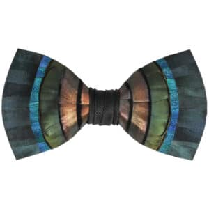 Brackish Henry Iridescent Copper, Navy, and Dark Green Bow Tie Bowties & Neckties