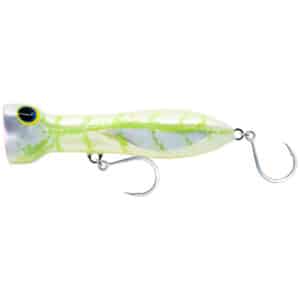 Nomad Tackle Chug Norris 120 Popper Fishing Lure - White Glow