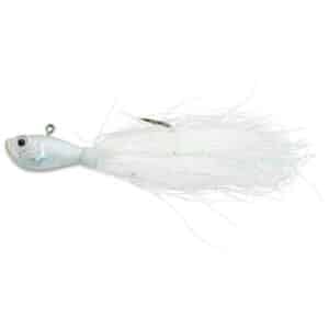 SPRO Bucktail Jig Lure, 1oz – White Fishing
