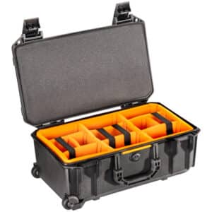 Pelican V525 Vault Rolling Case with Padded Dividers Backpacks, Bags, & Cases