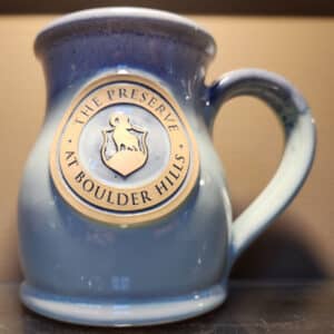 Preserve Deneen Pottery Tall Belly Mug – Aqua w/ Blue White Miscellaneous