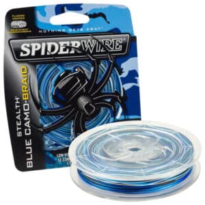 SpiderWire Stealth Blue Camo-Braid Fishing Line, 15lb 300yd Fishing