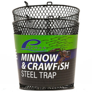 Promar Minnow and Crawfish Steel Trap, 1.75″ – Black Vinyl Fishing