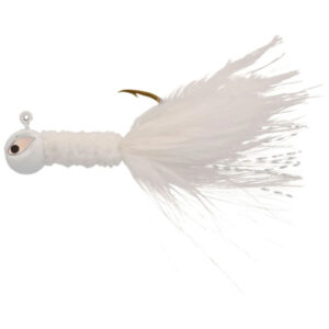 Eagle Claw Pro-V Crappie Chenille Jig Lures, 1/16oz – White Fishing