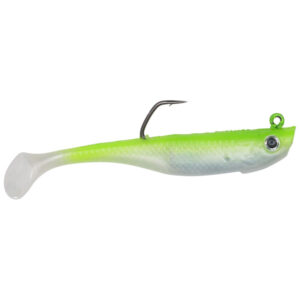 Hogy Lure Company 3.5″ (1oz) Protail Paddle Fishing Lure – Chartreuse Fishing