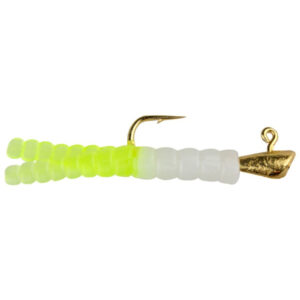 Leland’s Lures Trout Magnet 9pc Pack – White/Chartreuse Fishing