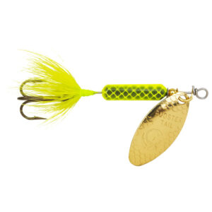 Yakima Bait Original Rooster Tail Treble Fishing Lure, 1/6oz – Chartreuse Fishing