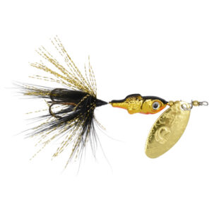 Yakima Bait Rooster Tail Minnow Treble Fishing Lure, 1/8oz – Gold Flame Fishing