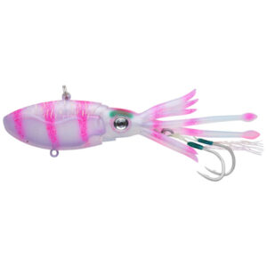 Nomad Tackle Squidtrex 110 Vibe Fishing Lure, 4.33″ – Pink Tiger Fishing