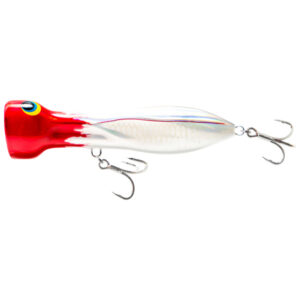 Nomad Tackle Chug Norris 95 Popper Fishing Lure, 3.75″ – Fireball Red Head Lures