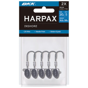 BKK Hooks Harpax Inshore Fishing Hooks, 1/4oz #3/0 Fish Hooks