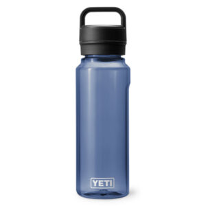 YETI Yonder Plastic Water Bottle with Yonder Chug Cap, 1L/34oz - Navy
