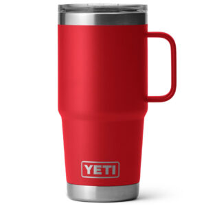 YETI Rambler Travel Mug with Stronghold Lid, 20oz - Rescue Red