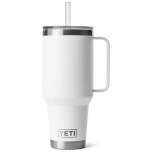 YETI Rambler Straw Tumbler Mug with Lid, 42oz - White