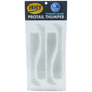 Hogy Lure Company Protail Thumper Swimbait Lures - Bone Ghost