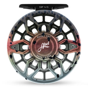 Abel Model SDF 4/5 Ported Fly Fishing Reel - Native Rainbow