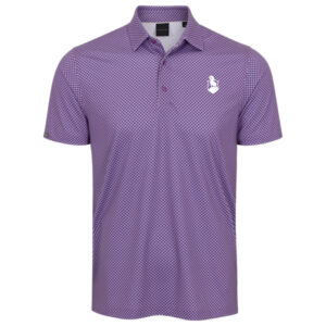 Preserve Dunning Westhill Ventilated Mesh Performance Polo Shirt - Syrah Grape