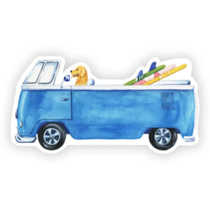 Watercolor Wednesday Surf's Up Sticker