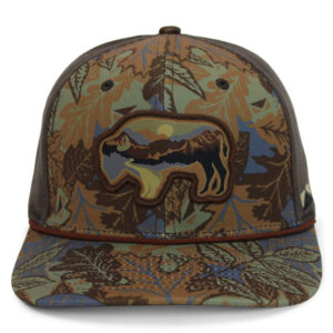 Paramount Outdoors Sunset Bison Buffalo Meshback Rope Cap