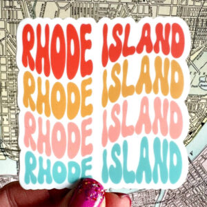 Daisy Mae Designs Rhode Island Sticker