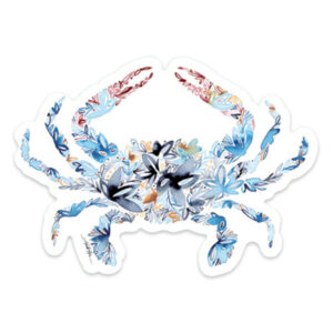 Amanda Klein Blue Crab Vinyl Sticker