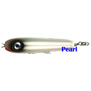 247 Lures Mully Junior Spook Fishing Lure - Pearl White