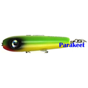 247 Lures Mully Junior Spook Fishing Lure - Parakeet