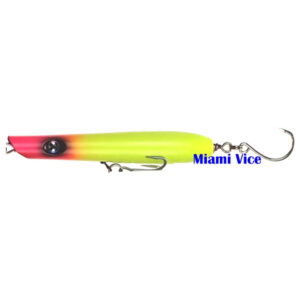 247 Lures Fish Stick Round-Bottom Pencil Popper Fishing Lure - Miami Vice